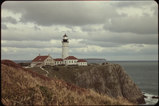 Vintage lighthouse photo