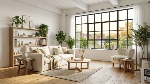 Scandinavian loft interior